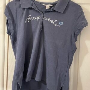 Aeropostale Blue Polo Shirt